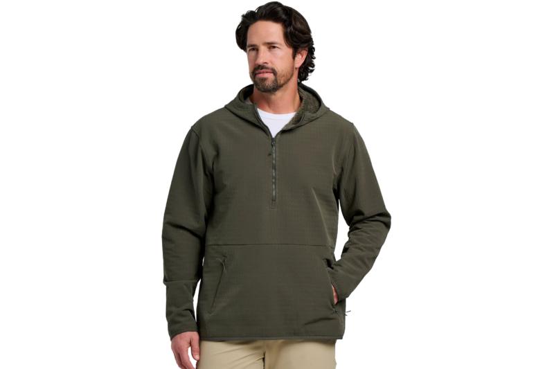 Free Fly Men’s Gridback Fleece Anorak Hoodie