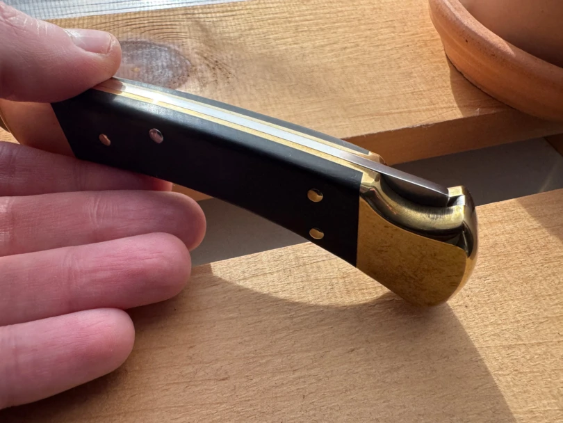 the rear end of the buck 110 detailing the locking mechanism