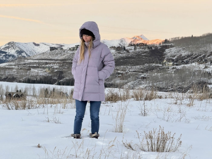 Testing the Columbia Amaze Puff Mid Hooded Jacket