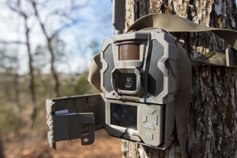 The LCD screen on the Tactacam Reveal Ultra Camera