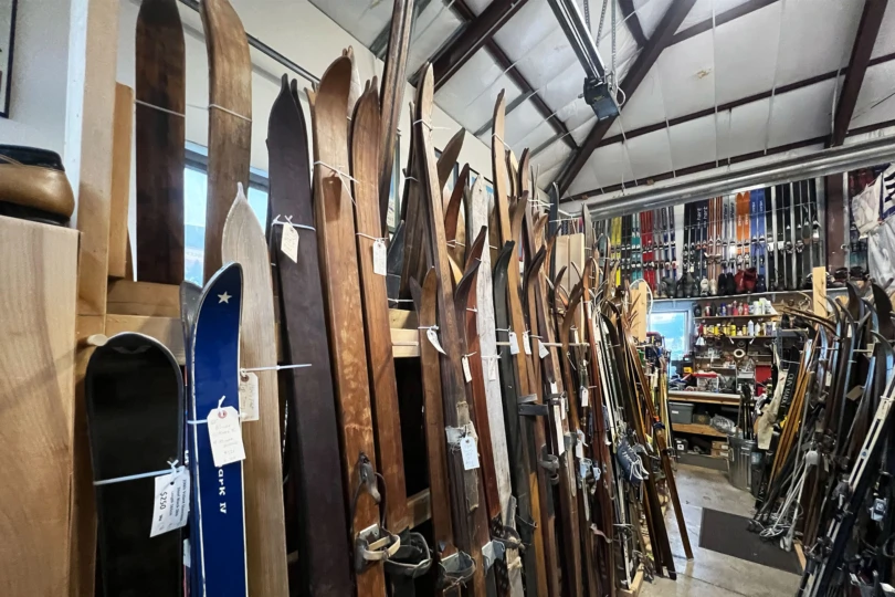 Vintage ski world history museum