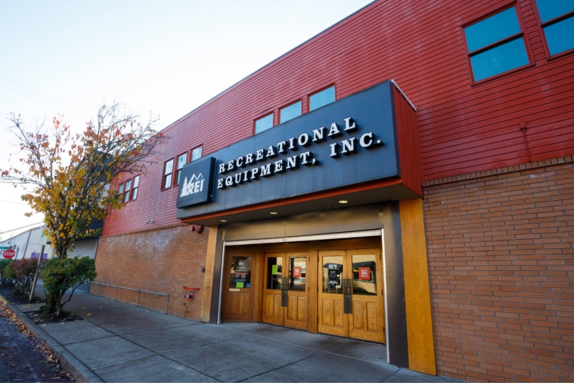 exterior of an REI store