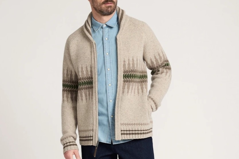 Pendleton Sawtooth Buck Zip Cardigan