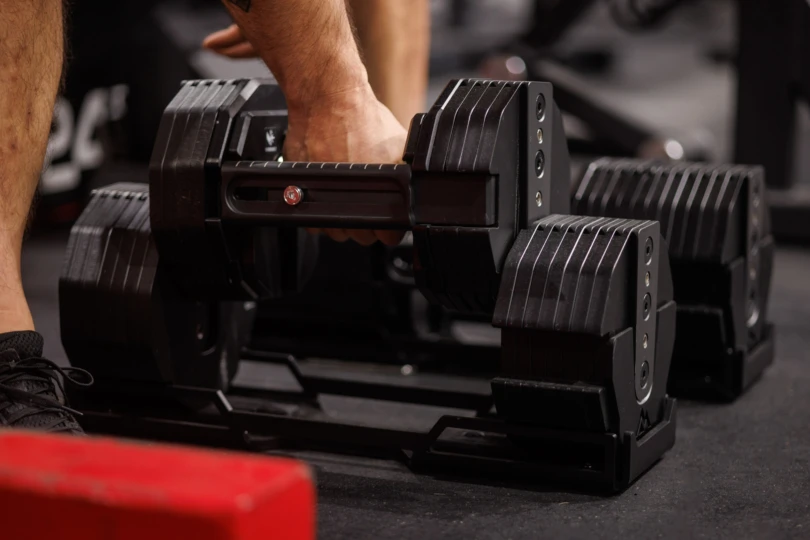 REP x PEPIN dumbbell cradle detail