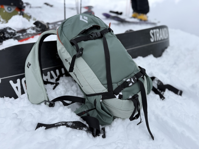 back of dawn patrol pack