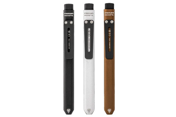 Three color variants of the Streamlight Wedge SL Flashlight