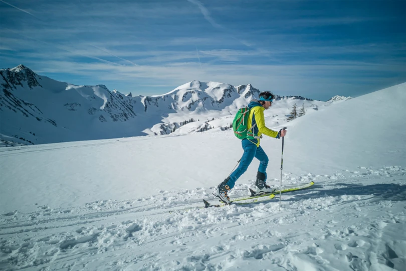 Skimo skier