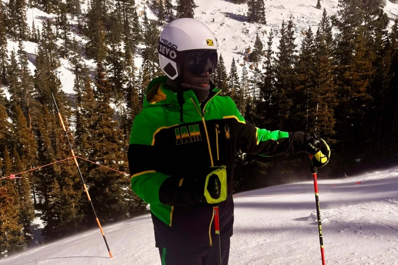 Jamaican ski team racer