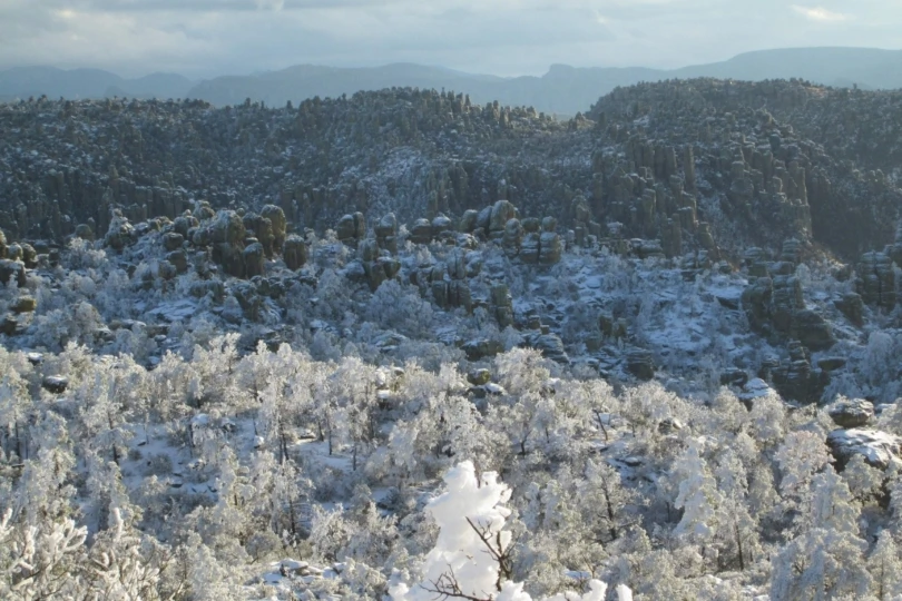 snowy rocky landscape