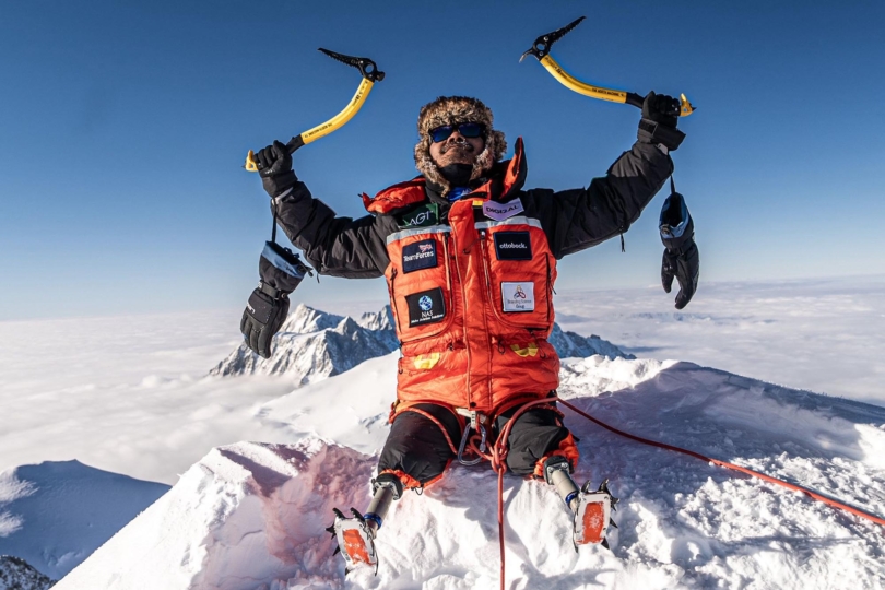 hari budha magar mt vinson summit hero