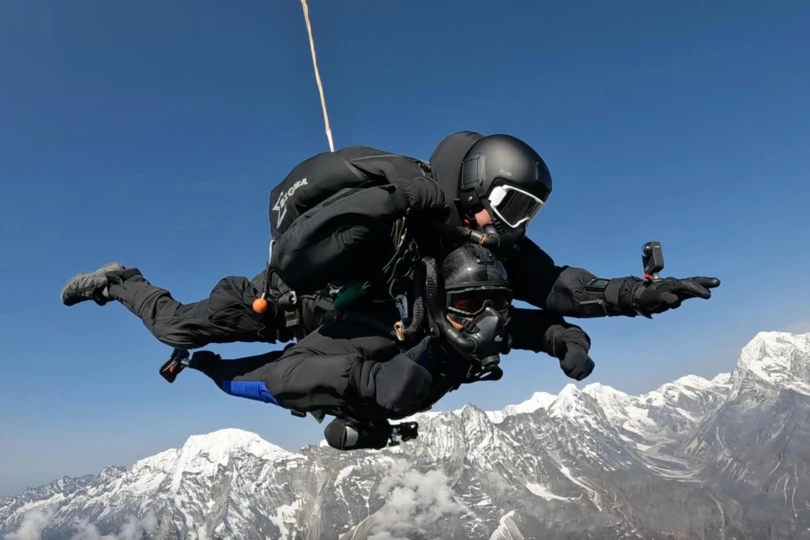 hari budha magar skydiving