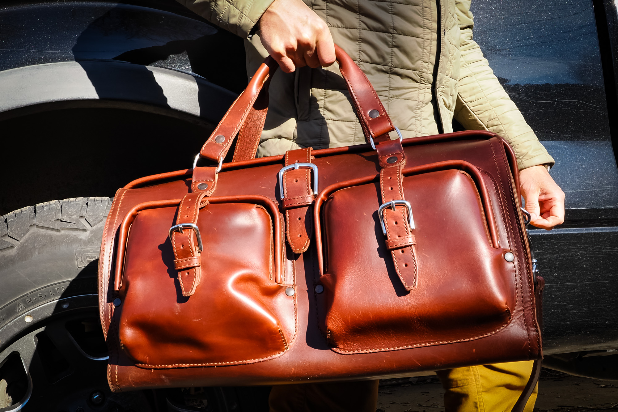 Saddleback Leather Company deep pocket duffel review