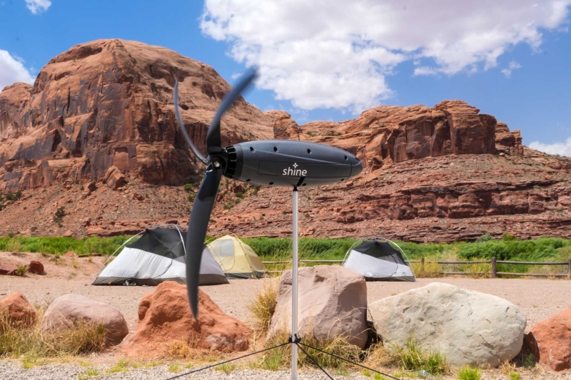 Water Bottle–Sized Wind Turbine Provides Power Anywhere With a Breeze