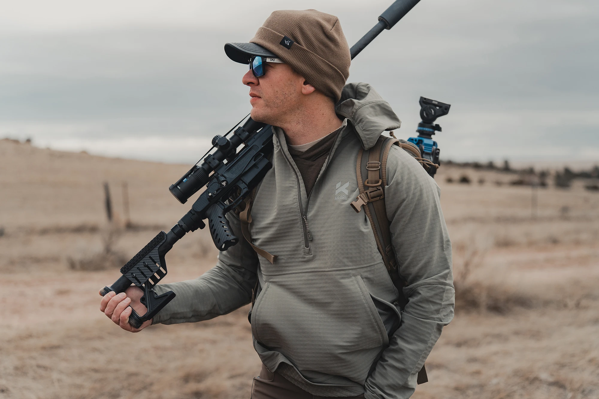 Hunter wearing Kifaru apparel line