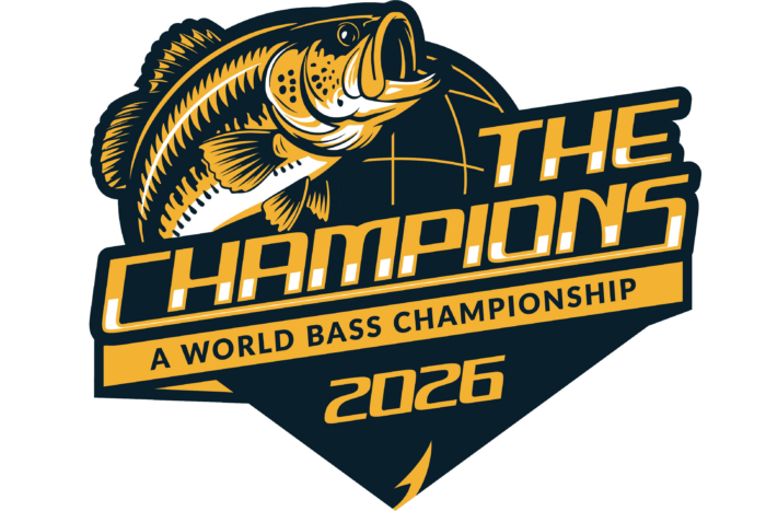 The logo of the largest bass tournament ever, "the Champions"