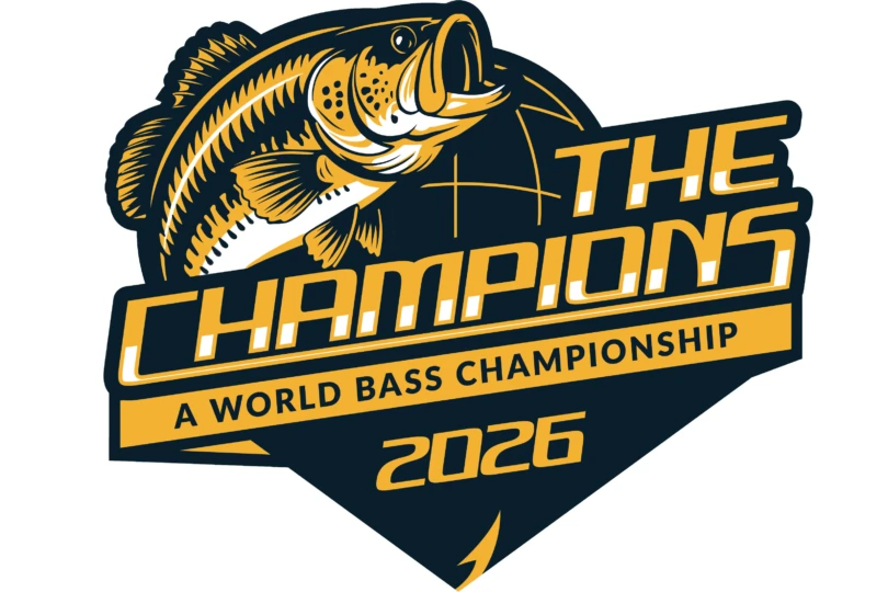 The logo of the largest bass tournament ever, "the Champions"