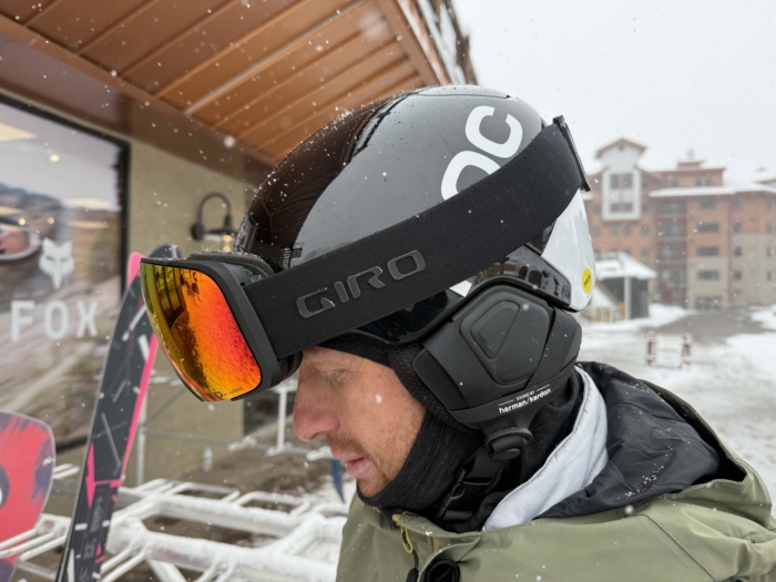 Testing the POC Obex Connect ski helmet at Crested Butte Mountain Resort; (photo/Morgan Tilton)