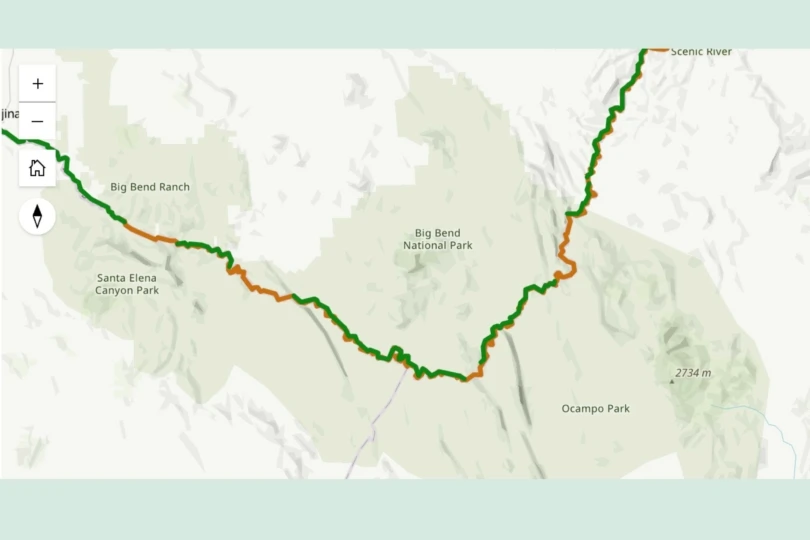 graph showing wall through texas