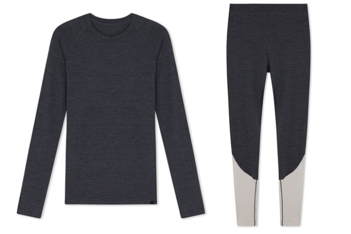Ridge Merino Inversion Heavyweight Crew Base Layer Shirt and Leggings