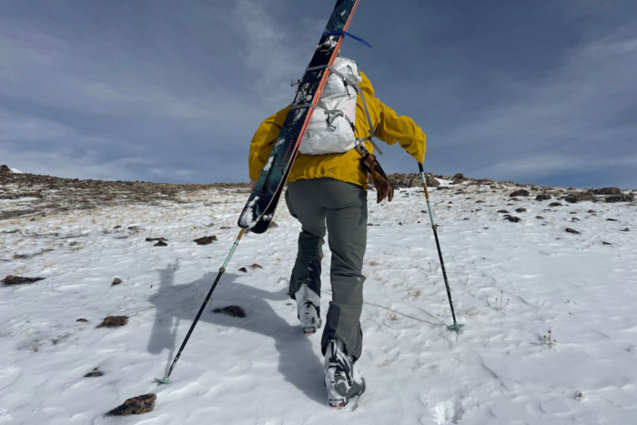 wearing the Stio Objective Pro jacket