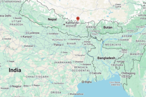 Sea to summit map of everest