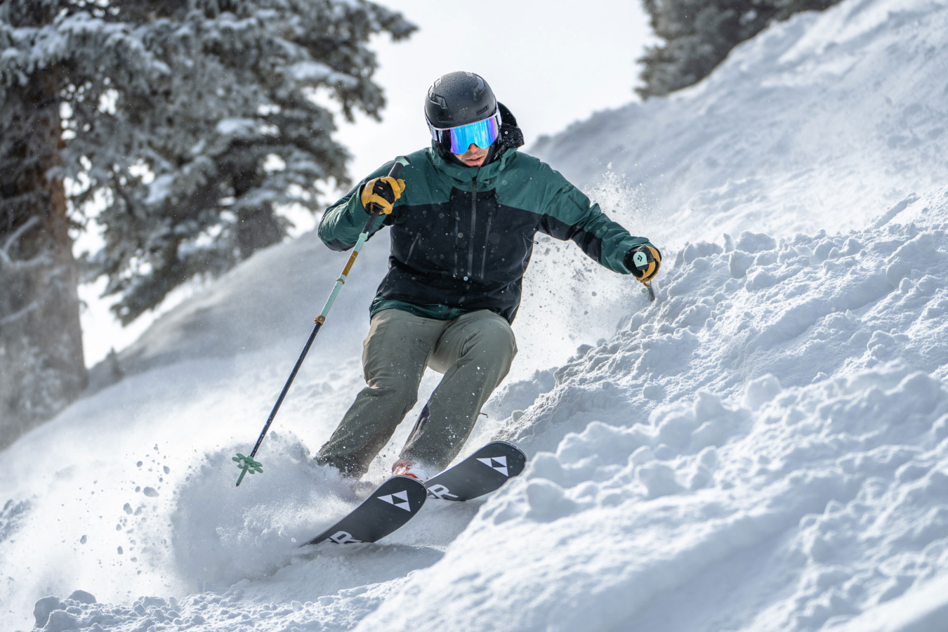 skiing in Stio Tracksetter Pants