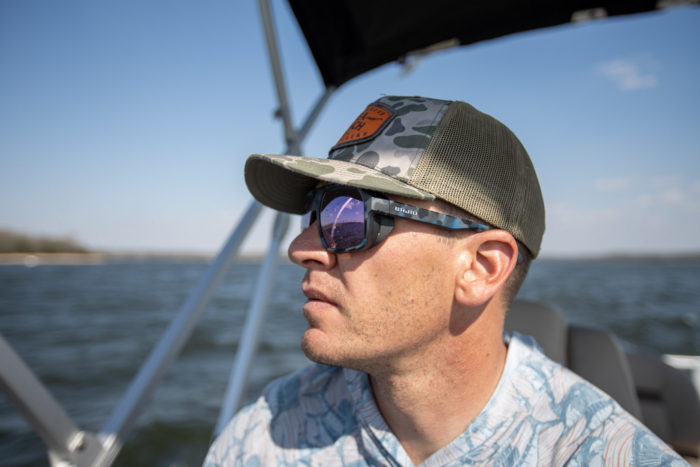 The side view of the Bajio Cocho on an anglers face.