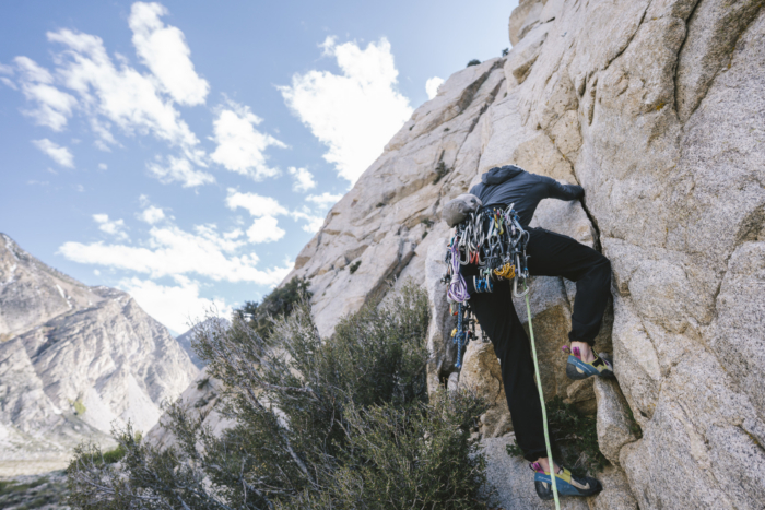 Testing Mammut Ophir Harness; (photo/Miya Tsudome)