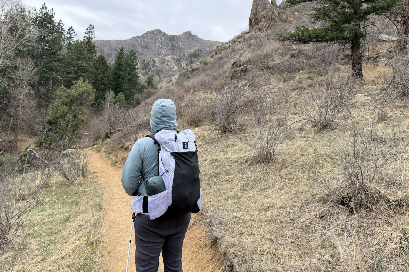 hiking with the Outdoor Vitals Carbon Evo 50 Backpack