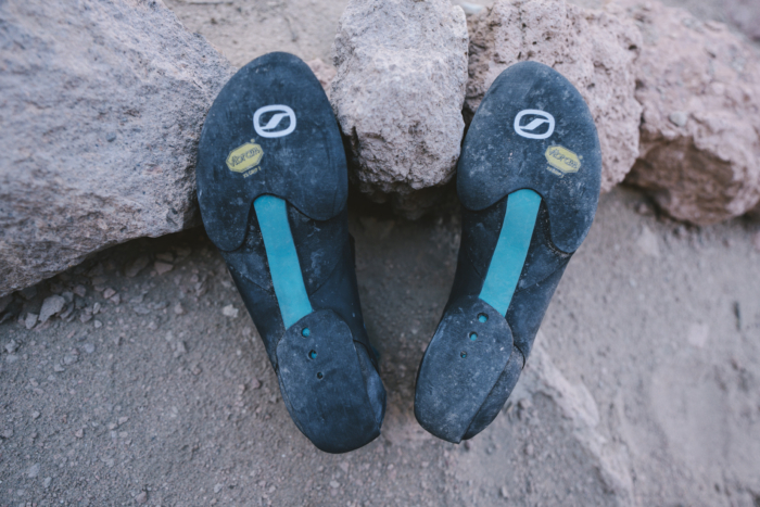 Scarpa Drago LV Climbing Shoes being tested