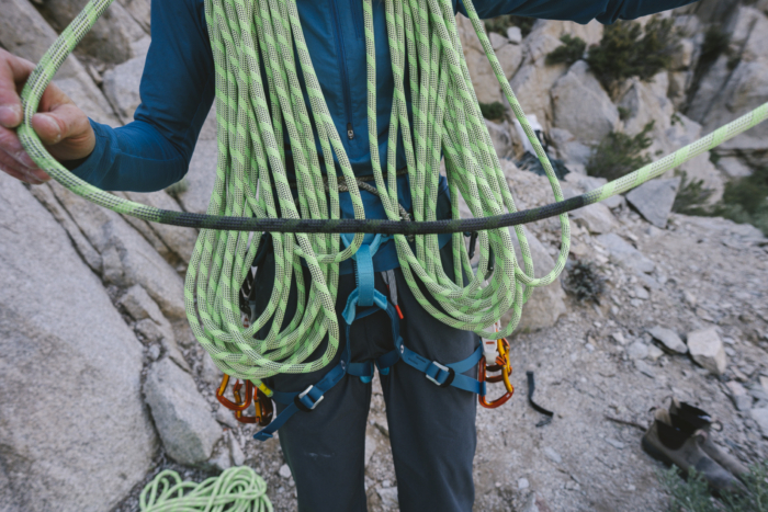 Sterling VR9 Climbing Rope being tested