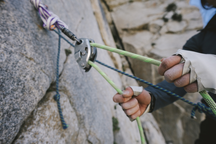 Sterling VR9 Climbing Rope being tested