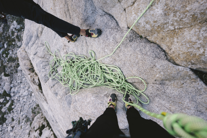 Sterling VR9 Climbing Rope being tested