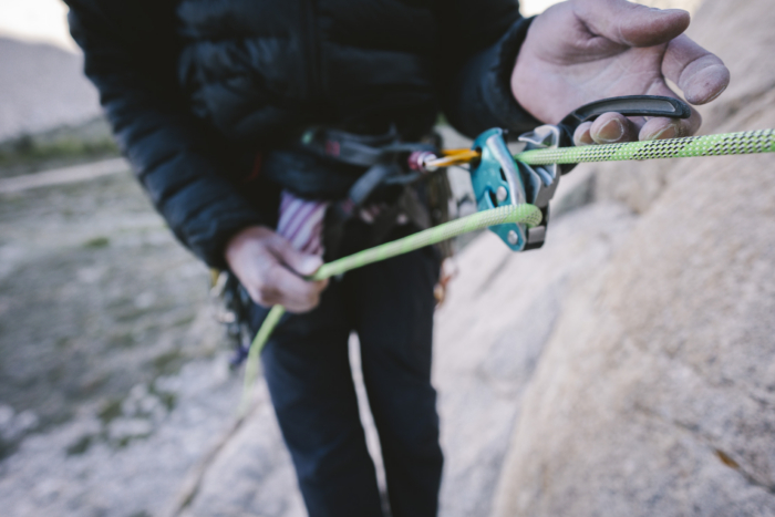 Sterling VR9 Climbing Rope being tested