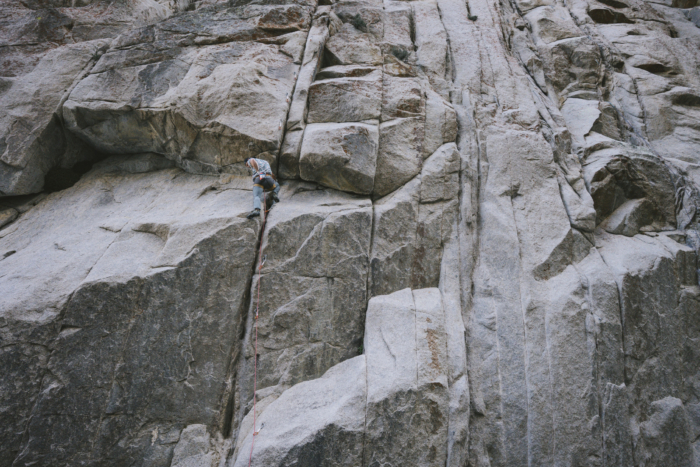 Testing the Petzl Arial; (photo/Miya Tsudome)