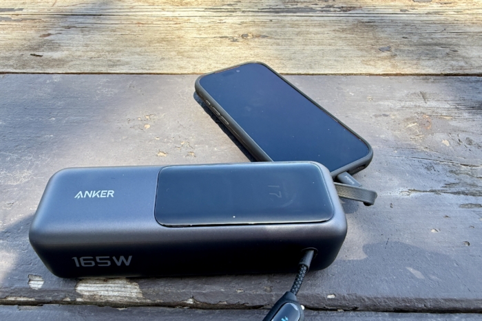Anker Power Bank charging up electronics