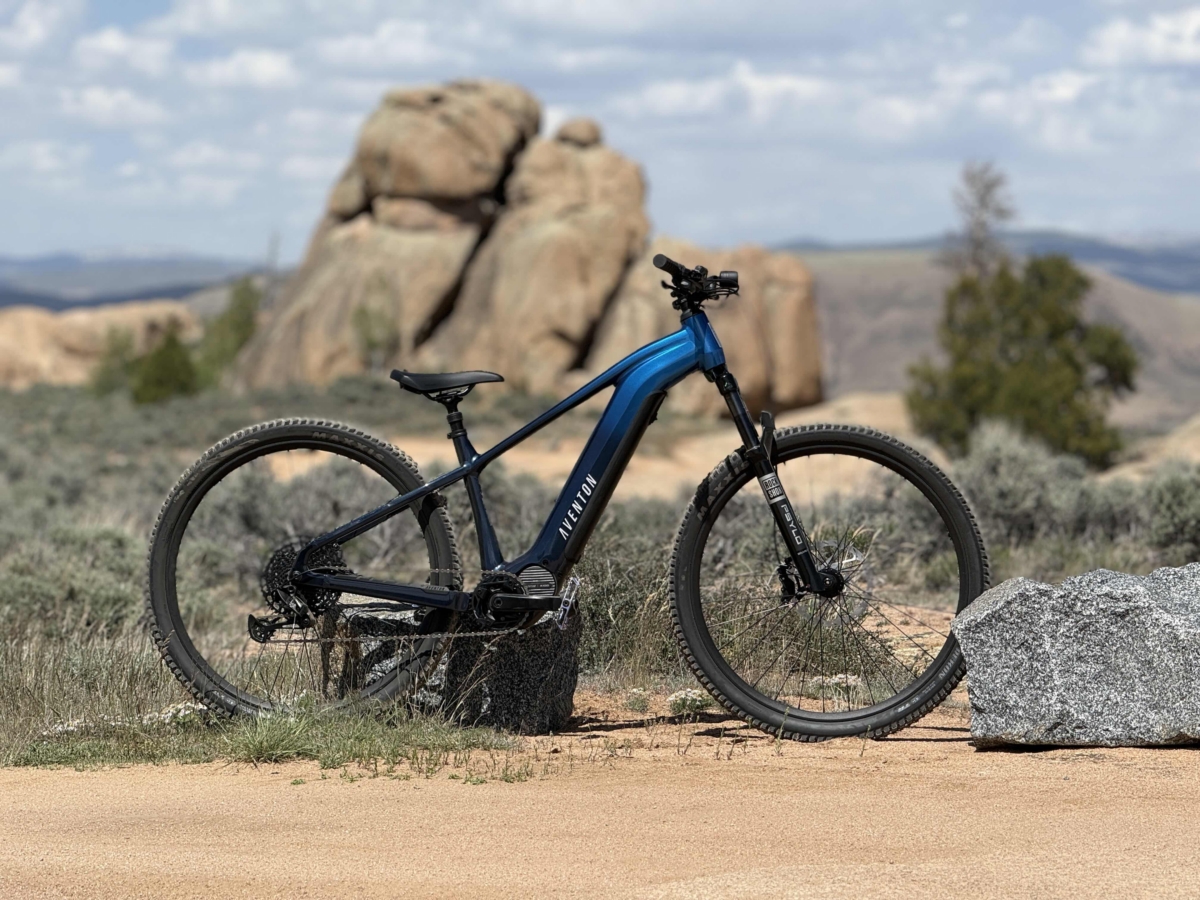 Portrait of the new Aventon Ramblas ADV e-MTB; (photo/Dane Tudor)