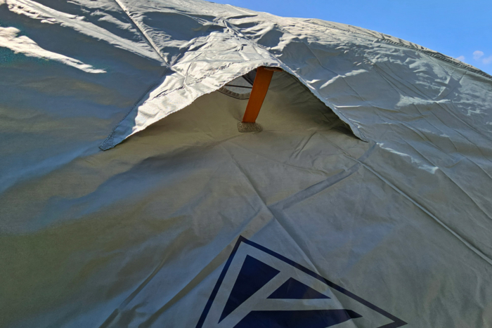 Kelty Late Start tent with the rainfly vent open for airflow