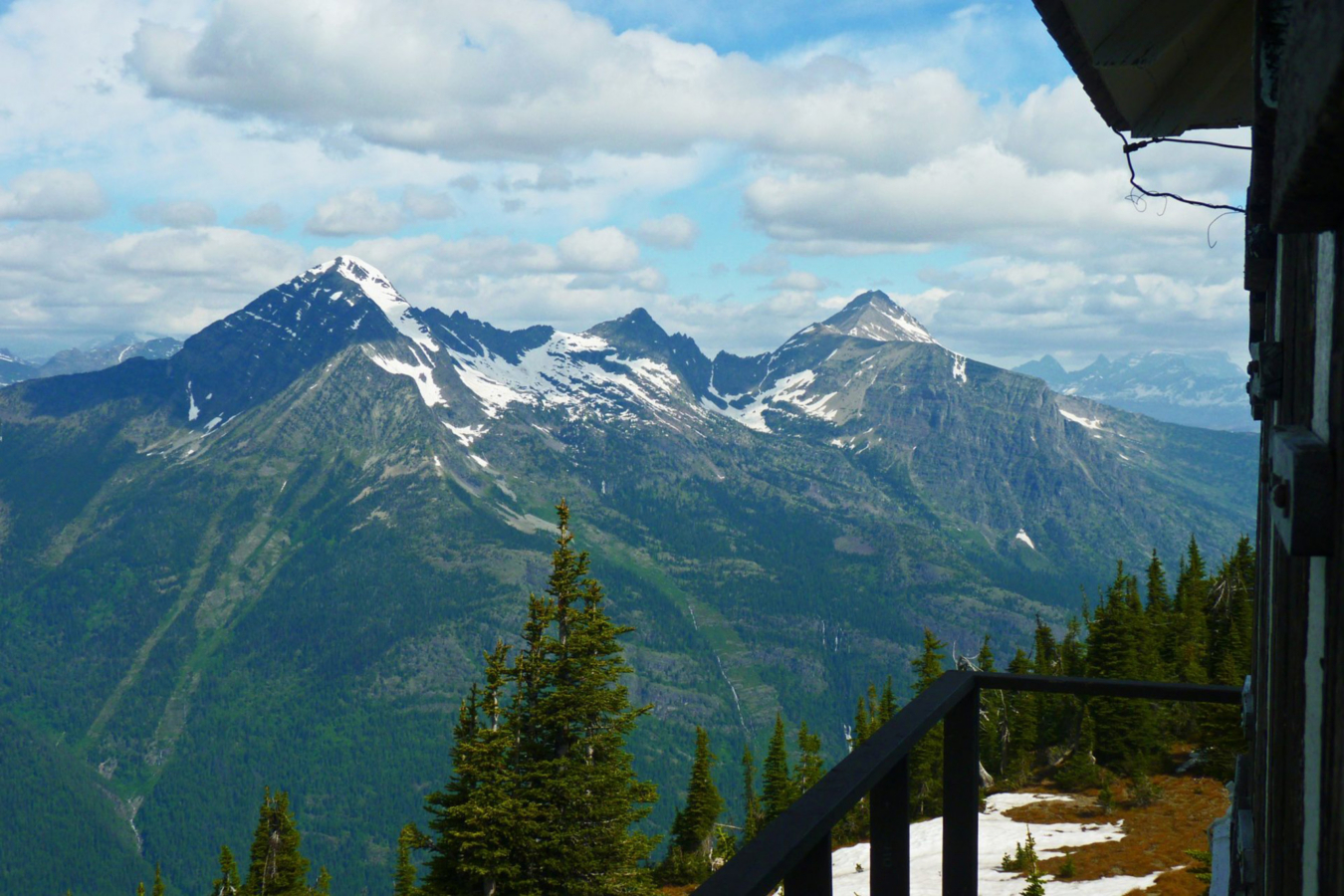 Glacier National Park Mt Brown Trail Lookout