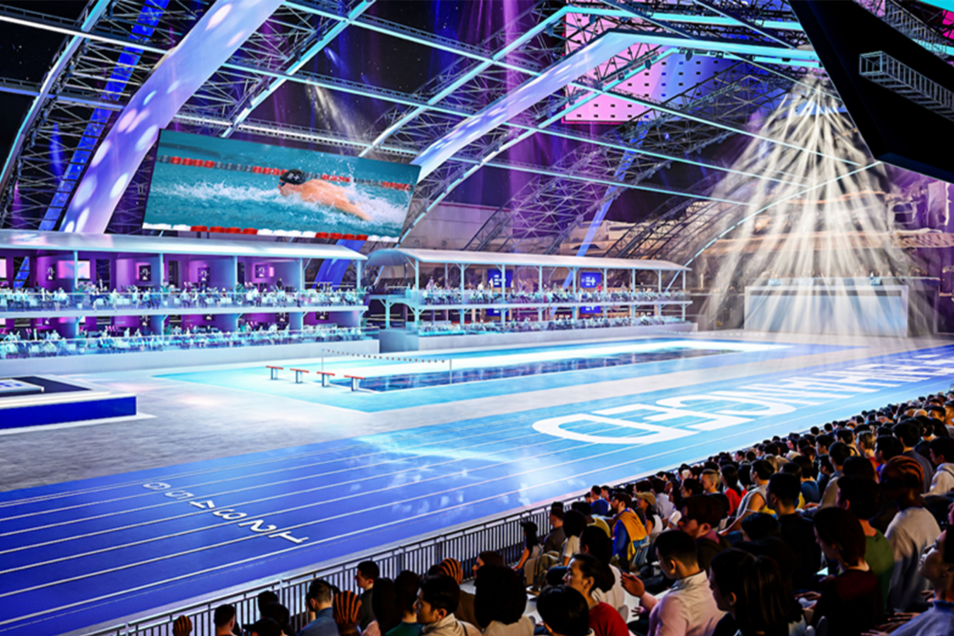 swimming pool at Enhanced Games