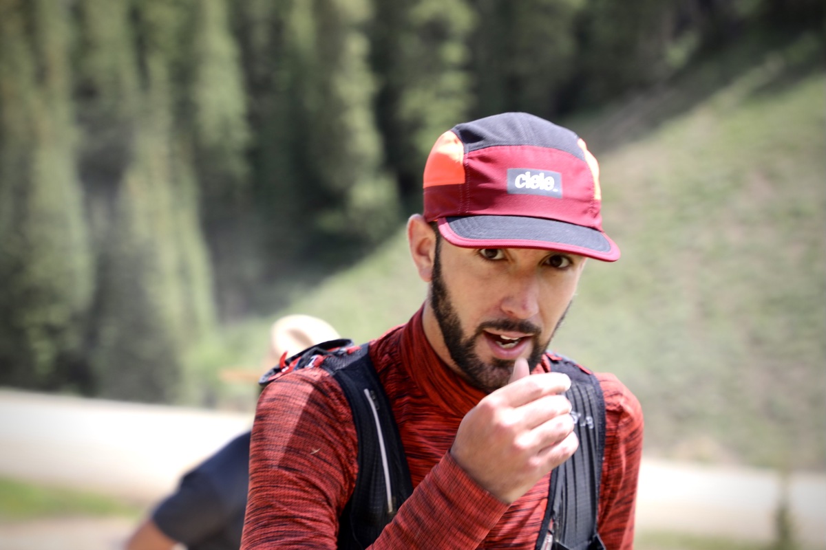 close up shot of runner