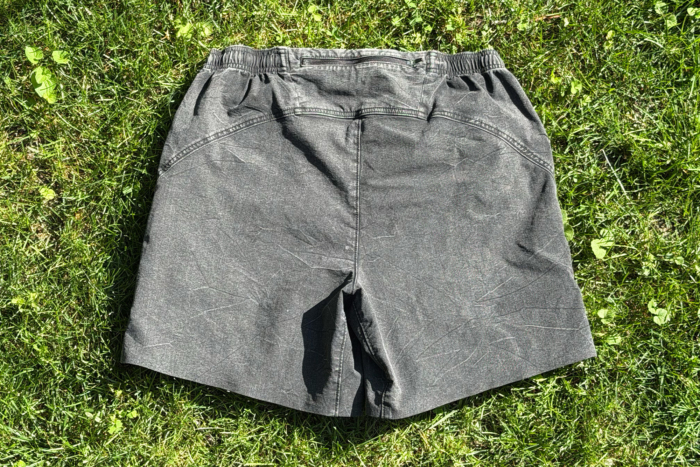 Back view of Ripton Trail Daemon shorts on grass