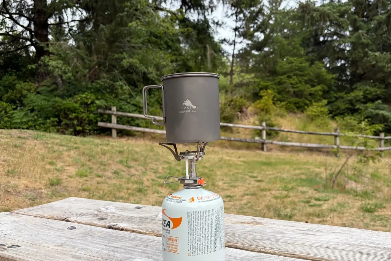 pot on gsi glacier stove on fuel