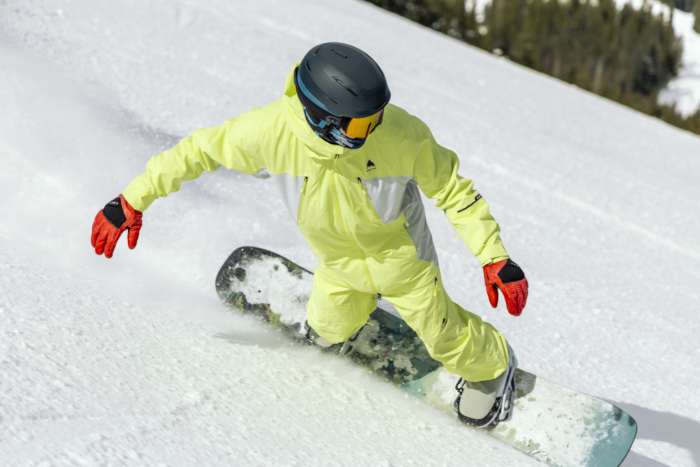 rider testing Burton Step On system