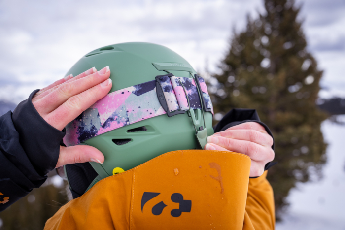 Morgan Tilton testing the Giro Grid Spherical Helmet; (photo/Jason Hummel)
