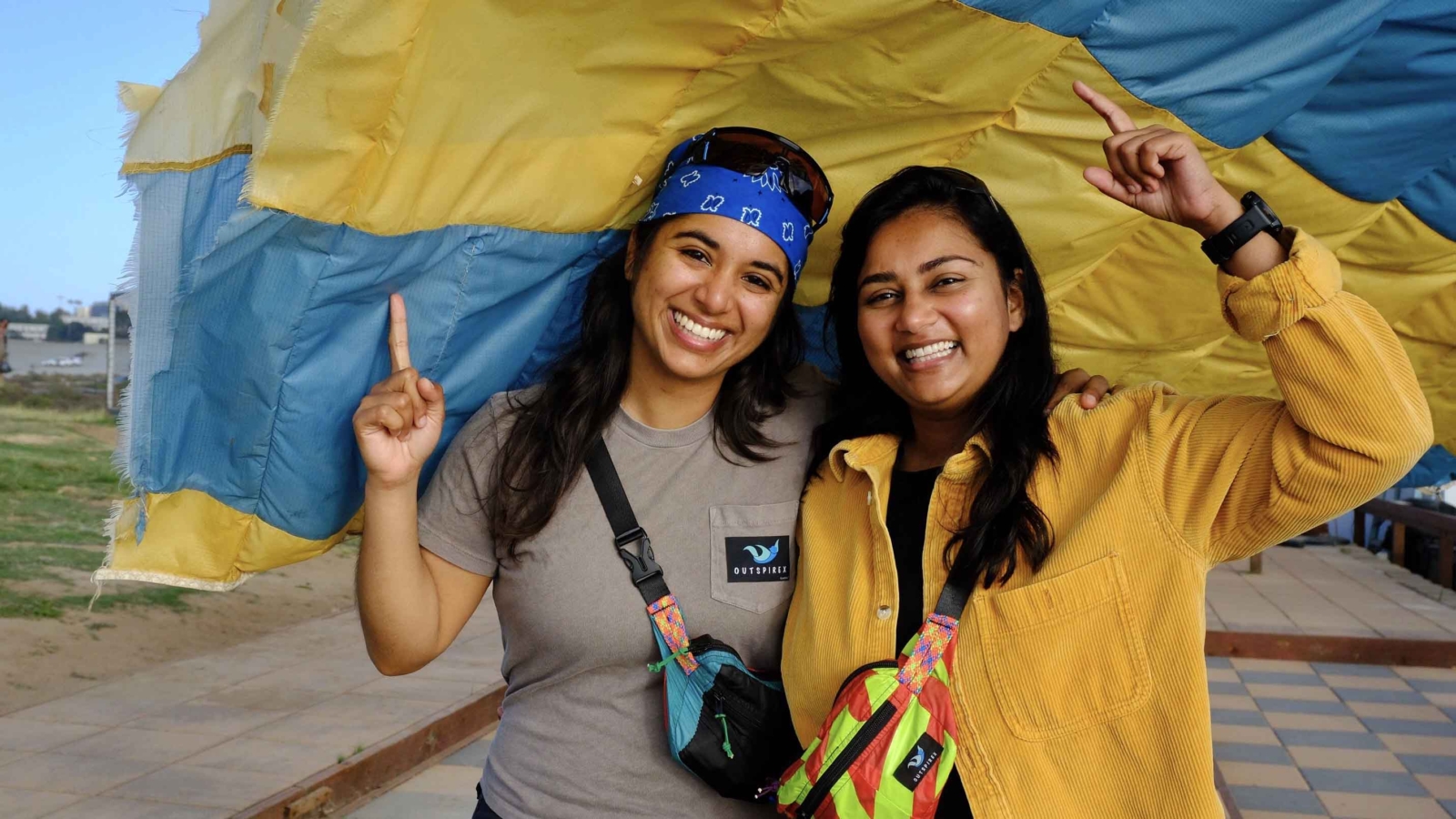 Priya and Priya_school paraglider