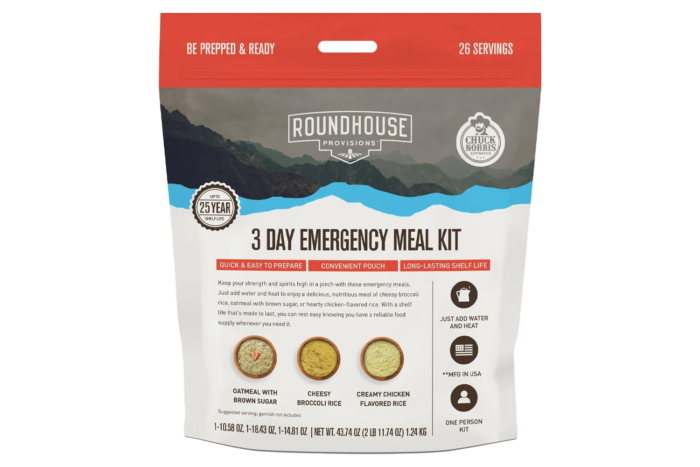 Roundhouse Provisions 3-Day Emergency Meal Kit