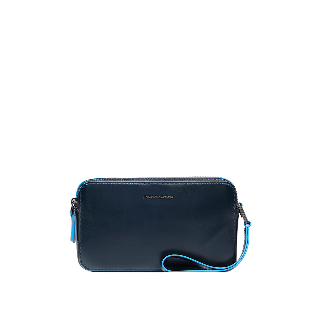 Blue Square pochette uomo con tasca frontale