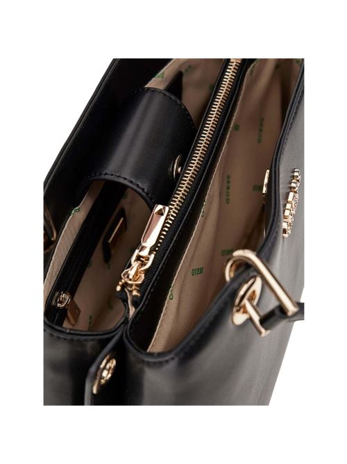 Sac Bandoulière GUESS Eco Evaine Girlfriend – Gris Clair (Stone) – Neuf Avec étiquettes