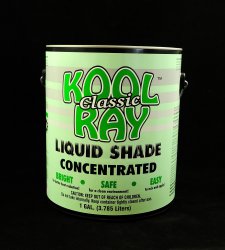 White Kool Ray Classic Liquid Greenhouse Shading - 1 Gallon